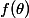 f(\theta)